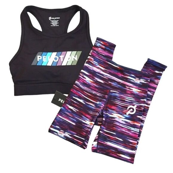 PELOTON Set Sports Bra and Melody Reversible Leggings Size Small NWT - Picture 1 of 16